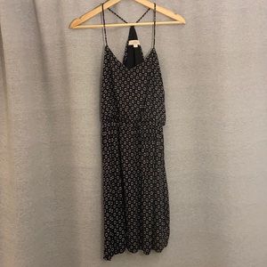 Black printed LOFT dress